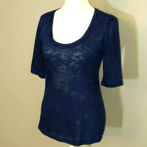 Scoop Neck Sheer Tee